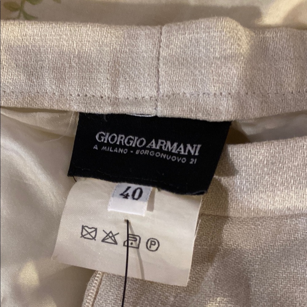 Giorgio Armani Light Tan Trousers